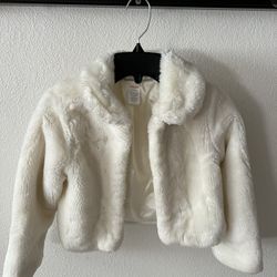 Gymboree Fur Jacket - Size 5-6 Like new