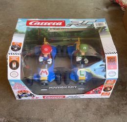 Luigi & Mario Kart Carrera RC Remote Racing Cars Combo Set Nintendo