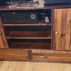 Wood TV Entertainment Center 