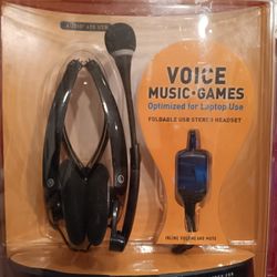 Plantronics Foldable USB Stereo Headset Optimized Laptop Use Audio 470 USB NEW