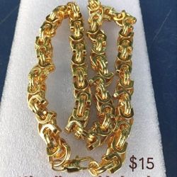 18 K Yellow Gold Plated