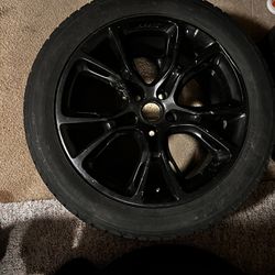 Set Of 4 Srt8 Rims And Tires Black 