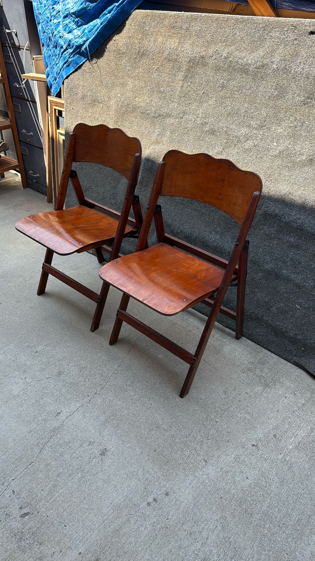 Antique Wooden Chairs Pair Of Folding Chairs Campaign Chair Oasis Chair