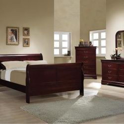 CAPPUCCINO QUEEN BEDROOM SET FOUR PIECE 