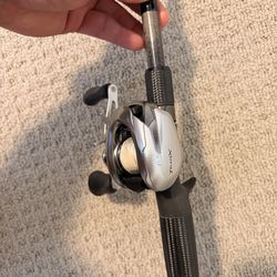 7’10” Edge Rods Carbon Casting Rod and Shimano Tranx 151hg