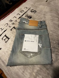Purple jeans