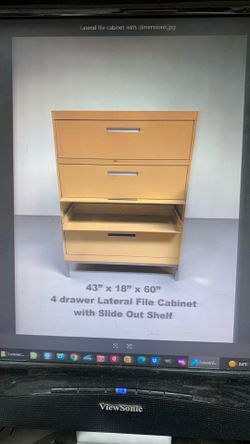 4 drawer lateral filing cabinet