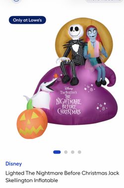 Lighted Nightmare Before Christmas Inflatable