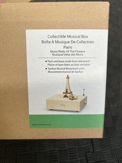 Papyrus Eiffel Tower  Music Box
