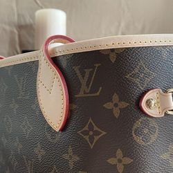 Louis Vuitton monogram MM  And Ebean Pink And Red Interior