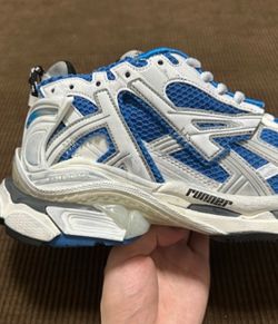 Balenci blue and white runners