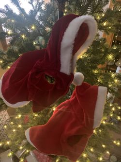 Pet Santa Coat  🎄 $13 each   ( Reversible  )