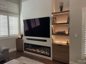 Custom mantels, Floating Shelves, Ceiling Beams, Dutch Doors, Shiplap, Battens