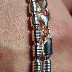 Brand New 3.9mm Silver Barrel Chain 22-inch 