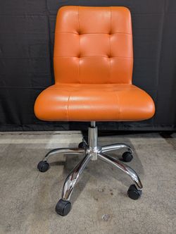 Modway Vibrant Orange Tufted Swivel Office Chair