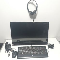 Dell Inspiron 24-3475 All-In-One(Reg. Model W21C)desktop PC-1TB /Keyboard/Mouse/Webcam/Headphones.Reset Ready to Setup 