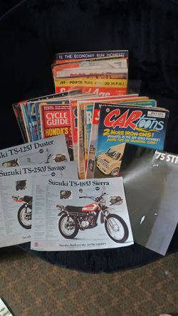 Vintage classic Car and Motorcycle Magazine Collection