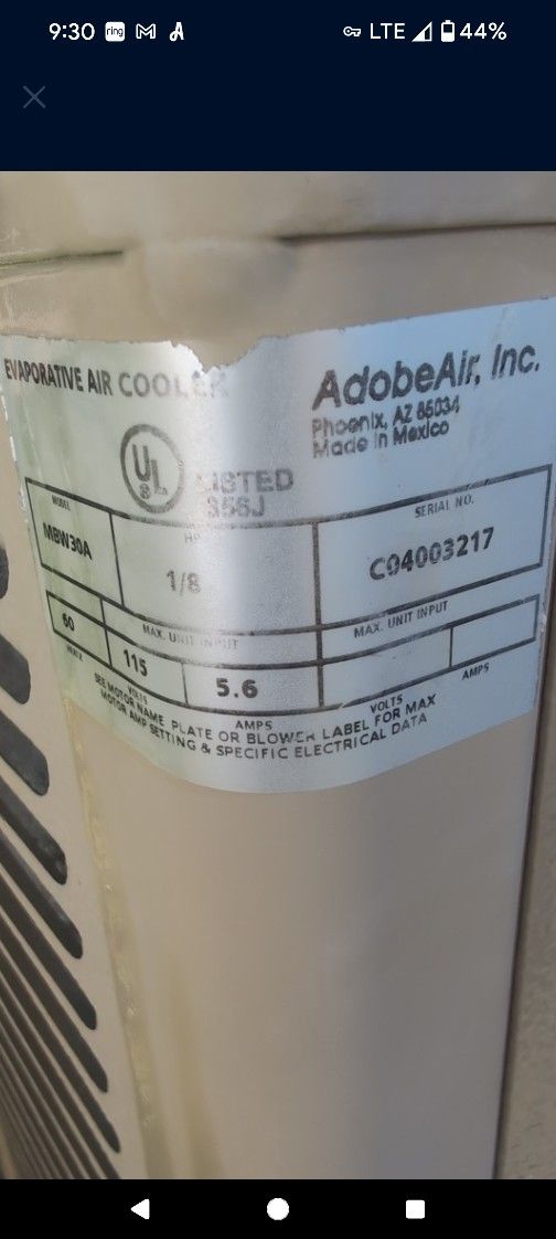 Evaporated Water Cooler Small
