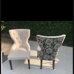 Pair of Beautiful Unique World Market Chairs