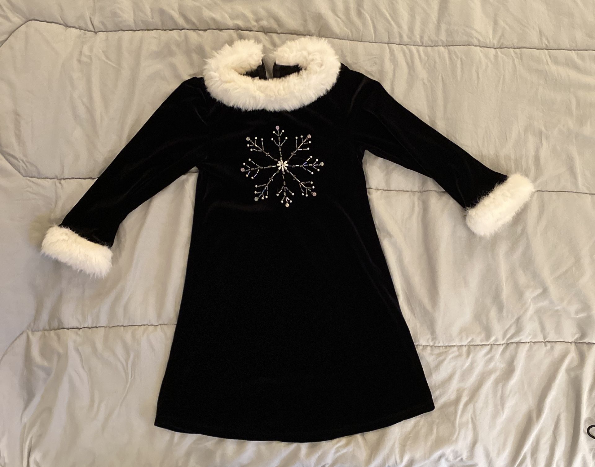Bonnie Jean Holiday Black Dress