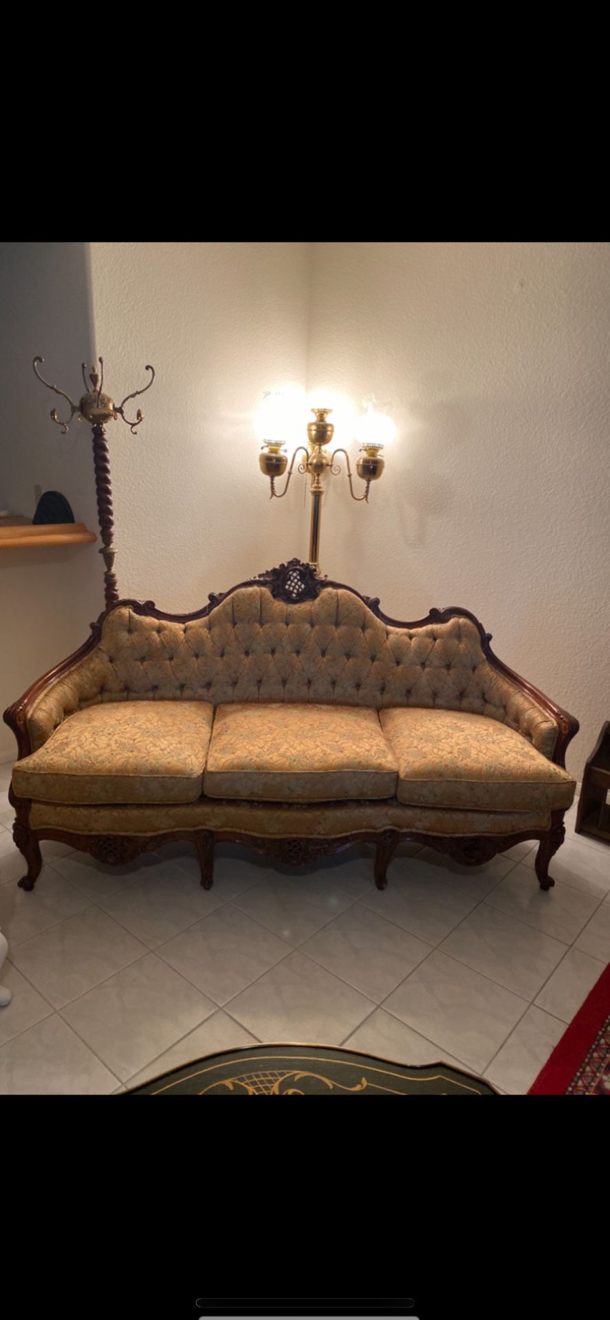 Antique Gold Sofa