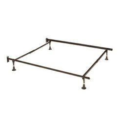 Full size bed frame with wheels
