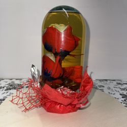 Red White And Blue Double Rose Globe
