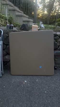 Square Table Top Panel Tan  foldable