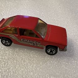 1980 Hot Wheels CHEVY CITATION X-11 HATCHBACK  Hong Kong base