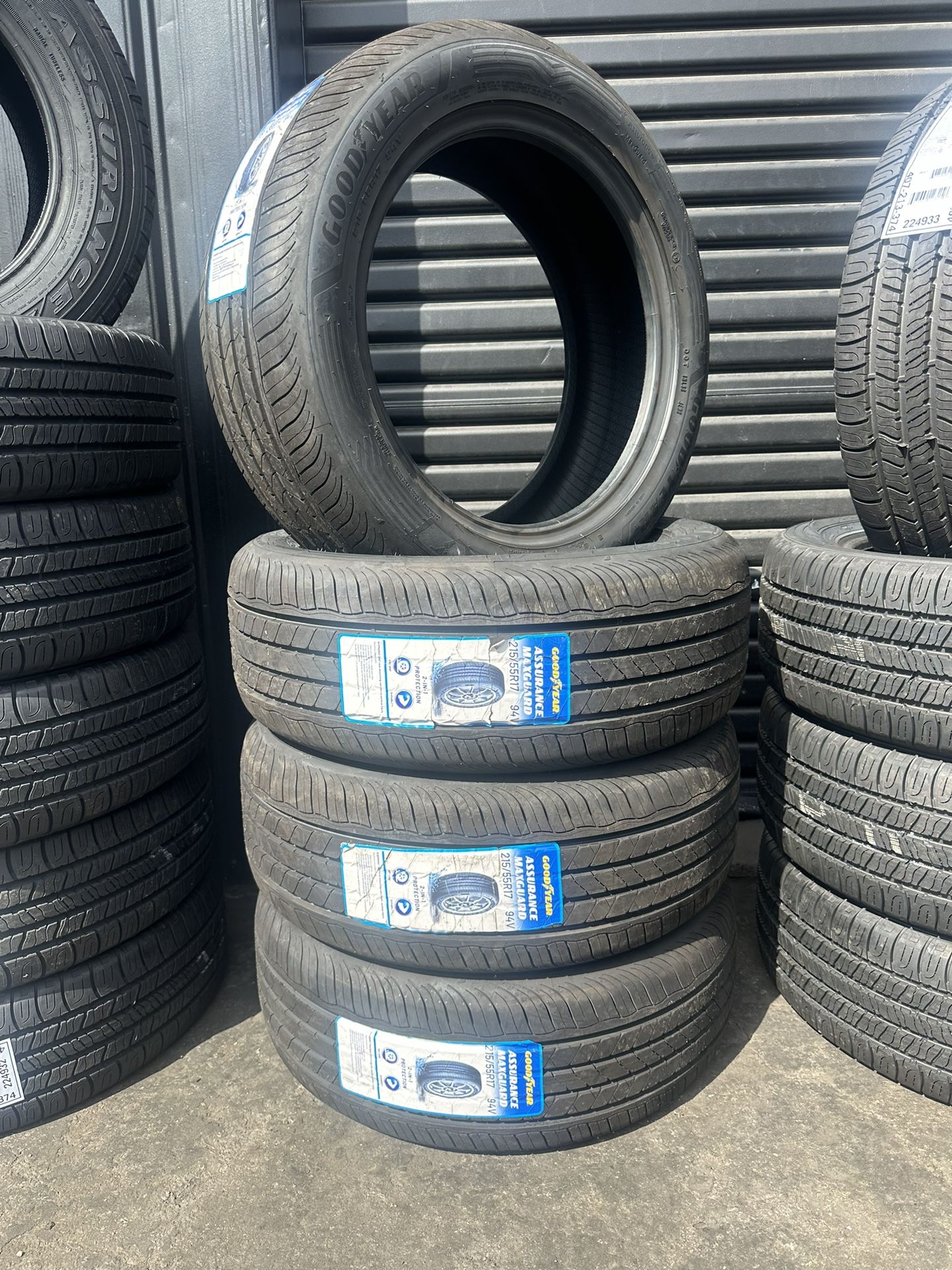 215/55/17 Goodyear Assurance Maxguard- New Tires