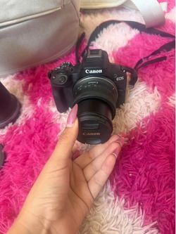Canon EOS R50 Camera with RF-S 18-45mm & 55-210mm Lenses + Camera Bag