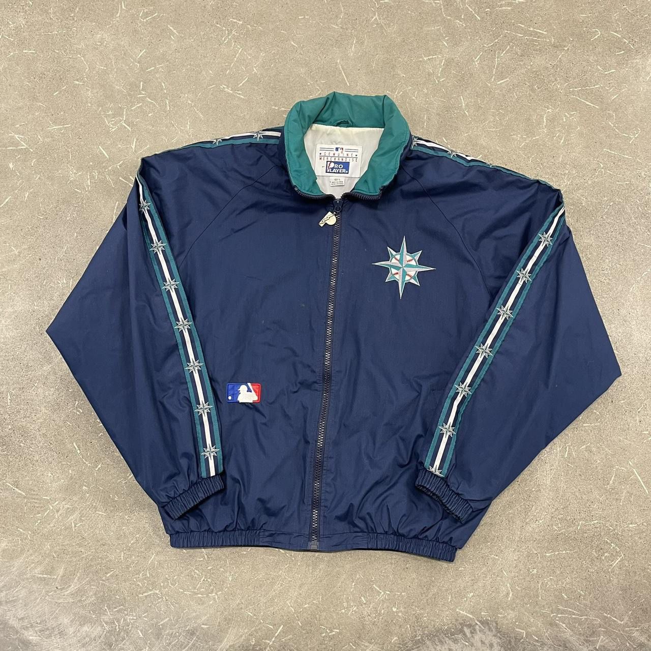 Vintage 90s Seattle Mariners Pro Player Full Zip Jacket 