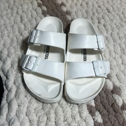 White Birkenstocks 