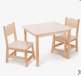 Wooden Children's Furniture Set Kids Wooden Chair and Table