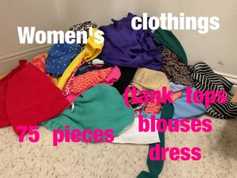 Women's  clothings  75  pieces  (tank  tops ,  blouses, &  dress)  -  $45
