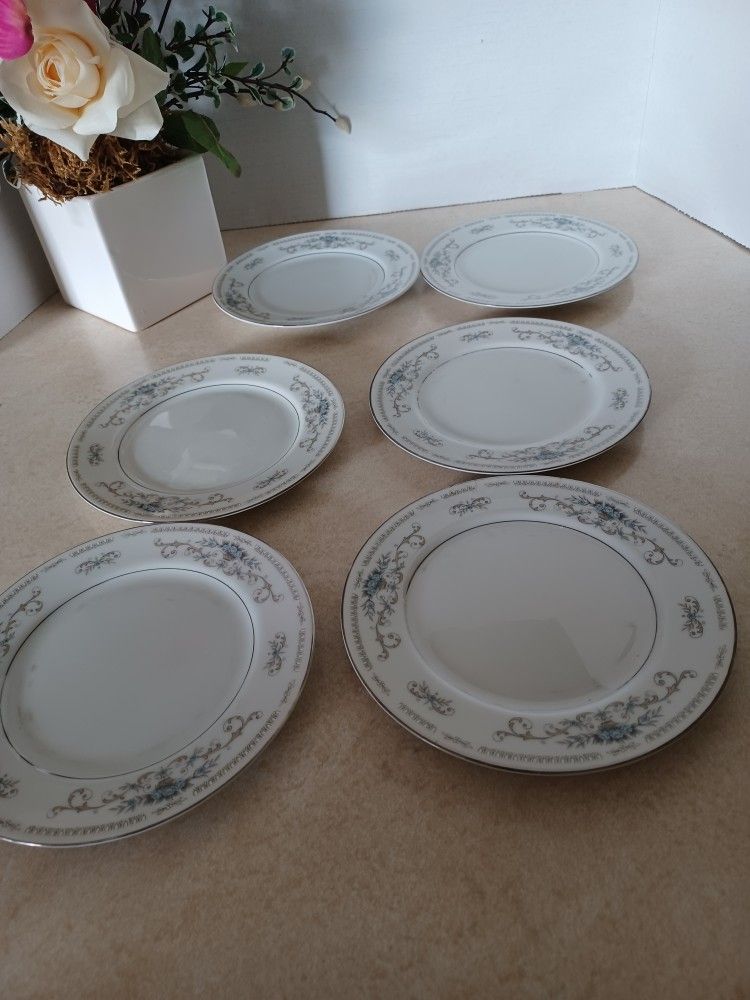 6- Diane Japan Fine China Porcelain Saucers
