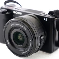 Sony Alpha ZV-E10 4K Mirrorless Camera Vlog w/ 16-50mm Lens, SHUTTER COUNT - 49