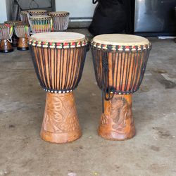 Medium Tall Senegalese Djembe Drum