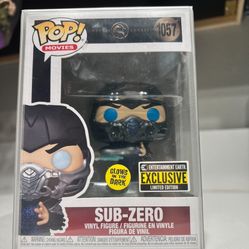 Sub Zero funko pop with case cover