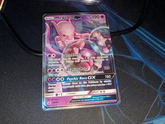 Mewtwo GX sm196 Detective Pikachu Pokemon Promo