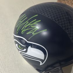 Marshawn Lynch “Beast Mode” Seahawks Signed Replica Helmet 