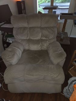 Plush Fabric Recliner Chair
