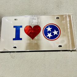 Tennessee State Flag License Plate, New still in plastic.