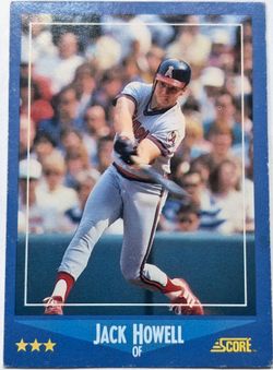 1988 Jack Howell Score Baseball Card # 16  Unc