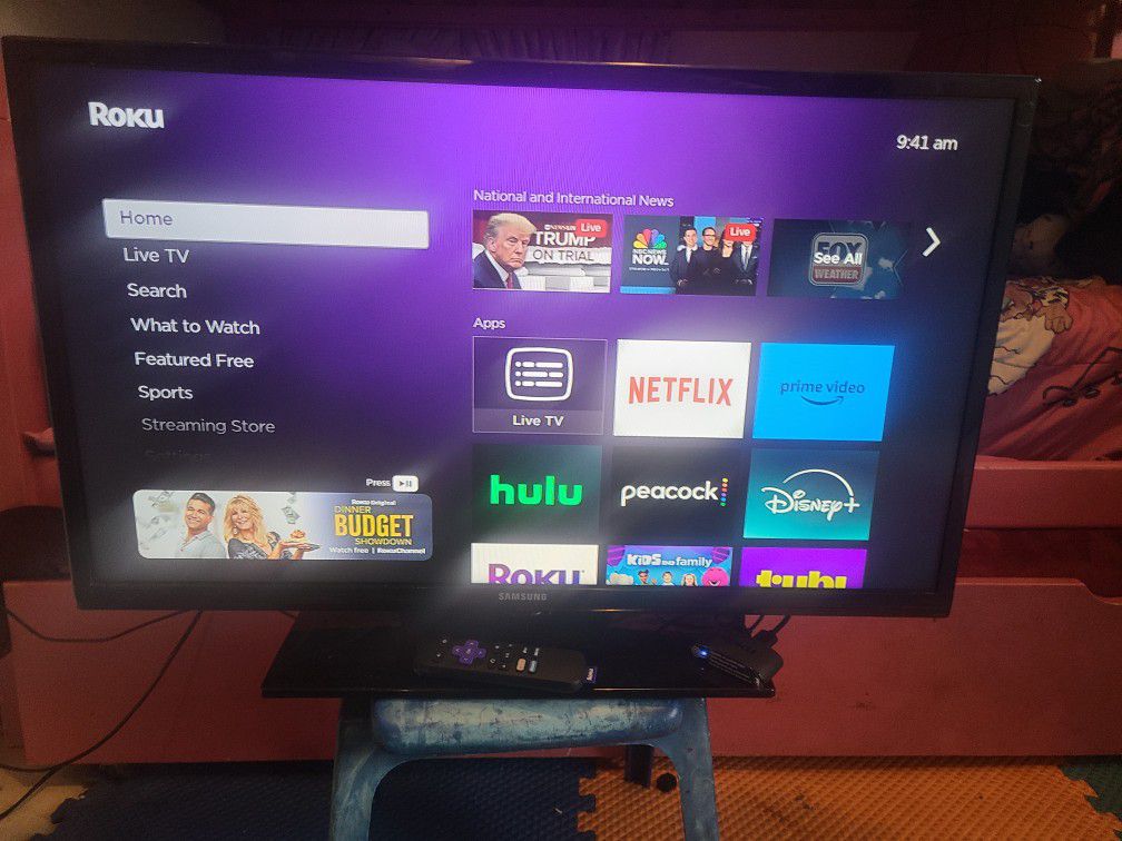 Samsung Smart TV Roku Like New $120
