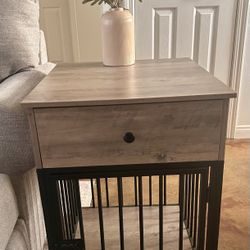 Indoor Pet Crate End Table
