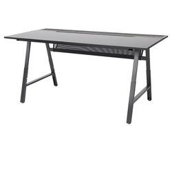 black gaming desk