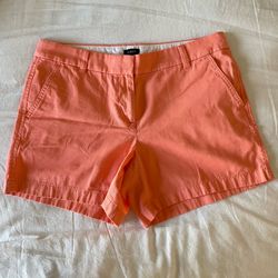 J.Crew Classic Chino Shorts in peach