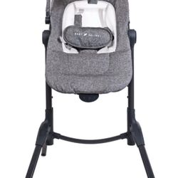 Baby Delight Bloom Baby Seat | Soothing And Adjustable Baby Chair | Portable And Compact | Charcoal Tweed  Open box item  Missing toy bar  Inventory N