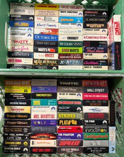 Large Collection of VHS Tapes - Classic Movies and Blockbusters